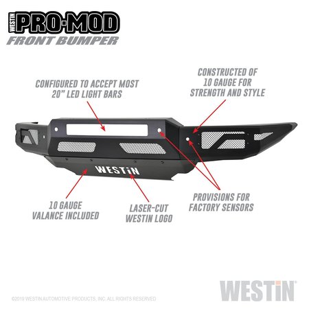 WESTIN Pro-Mod Front Bumper 58-41085